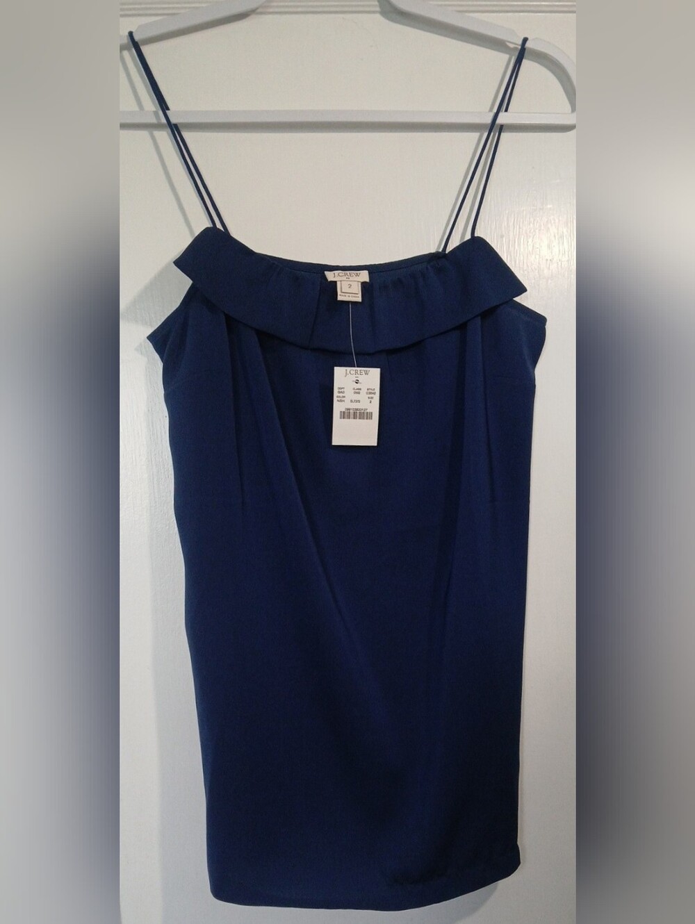 J. Crew Navy Blue Spaghetti Strap Top - NWT